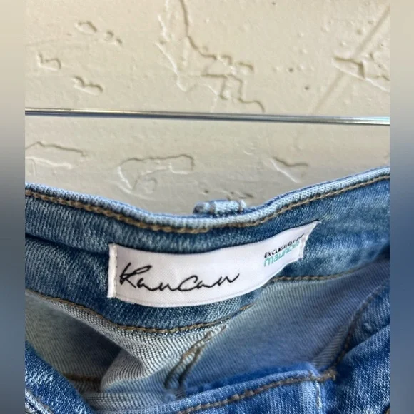 KanCan NWT distressed High Rise Button Fly 3.5in Shorts casual festival summer - Picture 4 of 6